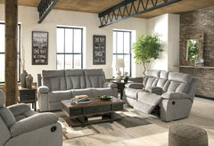 Your to-do list is complete, now itâ€™s time for ultimate relaxation. This reclining set is plush in all the right places, and will support you for longer than you can binge watch your favorite TV show. The neutral upholstery is ready for a patterned thro