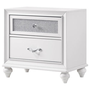 Barzini - 2-Drawer Nightstand - White