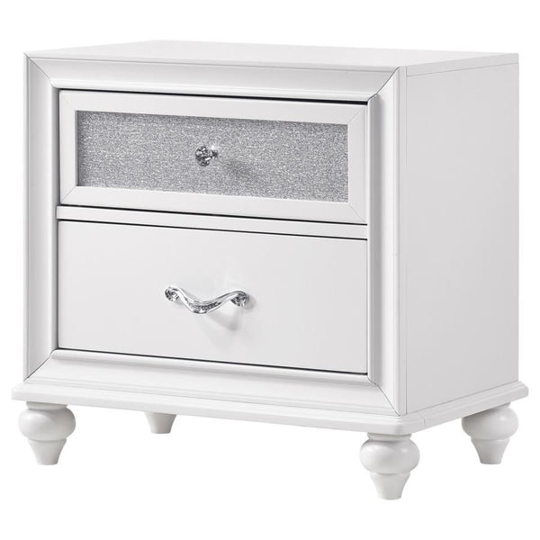 Barzini - 2-Drawer Nightstand - White