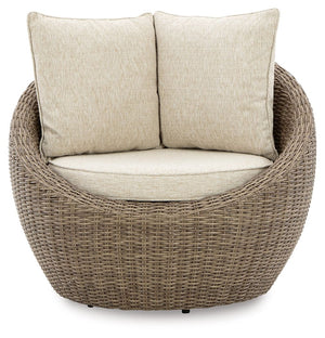 Danson - Beige - Swivel Lounge w/Cushion (Set of 2)