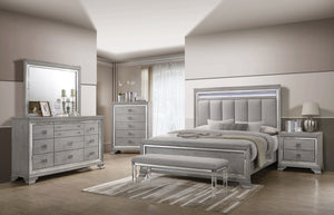 Vail - California King Upholstered Bed - Gray