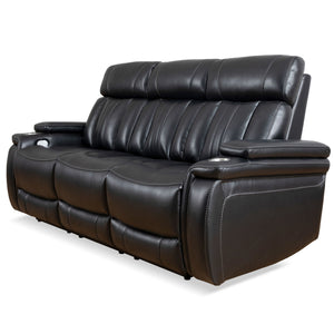  this stylish collection features smooth motorized reclining motion and adjustable headrest at just the touch of a button.<br/><br