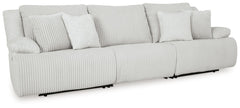 Experience unparalleled comfort with this reclining sectional sofa. Itâ€™s a stylish and invitingly soft lookâ€”made all the more appealing by cozy corduroy cushions that feel great and add a touch of texture. The neutral hue effortlessly blends into your