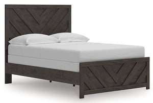 Designed with everyday style in mind, this full panel bed is a simply chic approach to modern living. A dark charcoal finish blends black and brown undertones, creating a versatile look that effortlessly pairs with your existing pieces. And for an extra d
