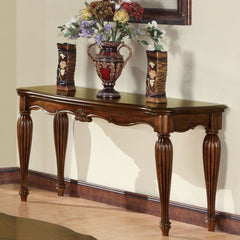 This Dreena occasional table will give your living room a stylish update. Decorative carving accents carved apron with accent details along its turned fluted legs to further intensify the traditional design and graceful sophistication.<br/><br/><b>Product