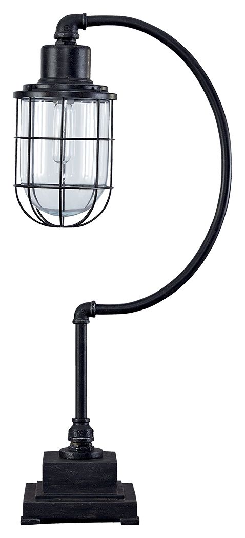 This metal desk lamp combines two of todayâ€™s hottest trends: a retro-inspired design and industrial-chic styling. Itâ€™s the very best of form and function, making for a job so well done.<br><br><b>Additional Dimensions</b><br><ul><li>Shade: 0-"</li><li