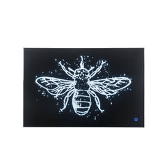 Wall art w/LED lights. Yeah, you heard that right. Step up the surroundings of your home with this incredible Vedris collection of inspiring art featuring LED touch lighting. The high-quality faux crystal butterfly pattern encased glass frame. At night, y