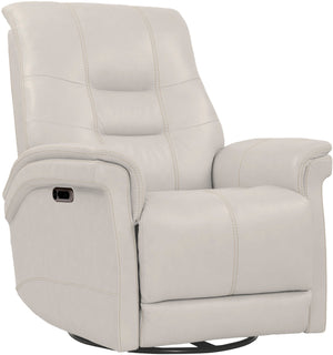 Carnegie - Powered By Freemotion Cordless Power Swivel Glider Recliner (Set of 2) - Verona Ivory
