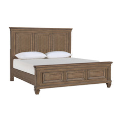 The Mariana Wood Panel Bed in Vintage Mocha is a stunning embodiment of timeless craftsmanship and elegant design. Built from solid Acacia wood, complemented by manufactured wood and Acacia veneers, this bed showcases the natural beauty and resilience of 