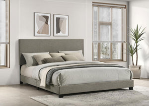 Dorian - Fabric Upholstered California King Panel Bed - Taupe