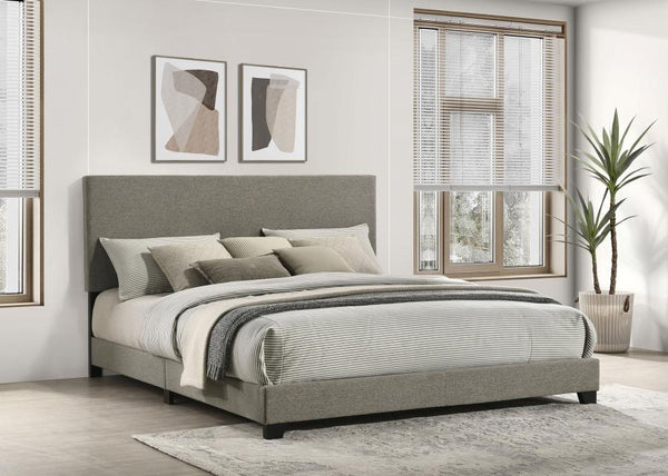 Dorian - Fabric Upholstered California King Panel Bed - Taupe