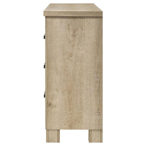 Oakglen - 6-Drawer Bedroom Dresser - Weathered Oak