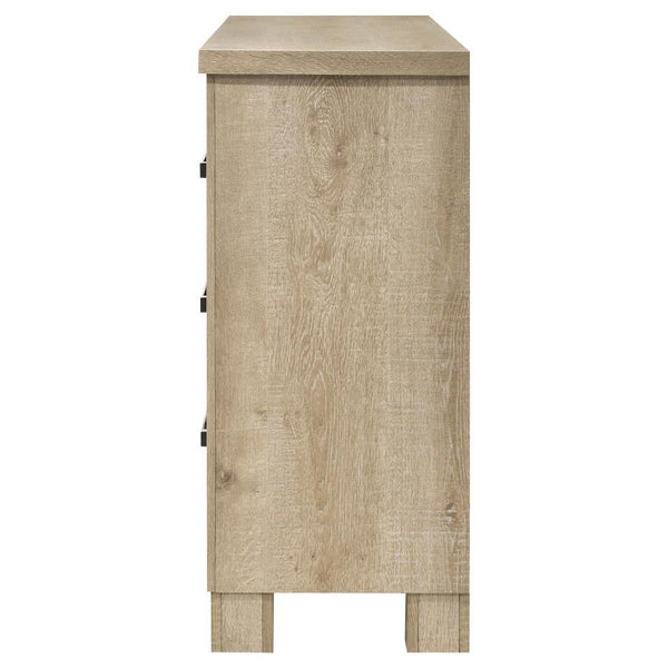 Oakglen - 6-Drawer Bedroom Dresser - Weathered Oak