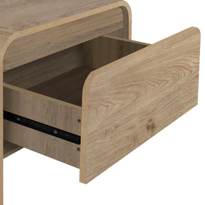 Mara - One Drawer End Table / Bedside Table - Natural