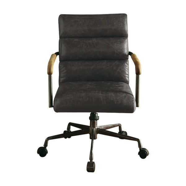 Harith - Executive Office Chair - Antique Slate Top Grain Leather