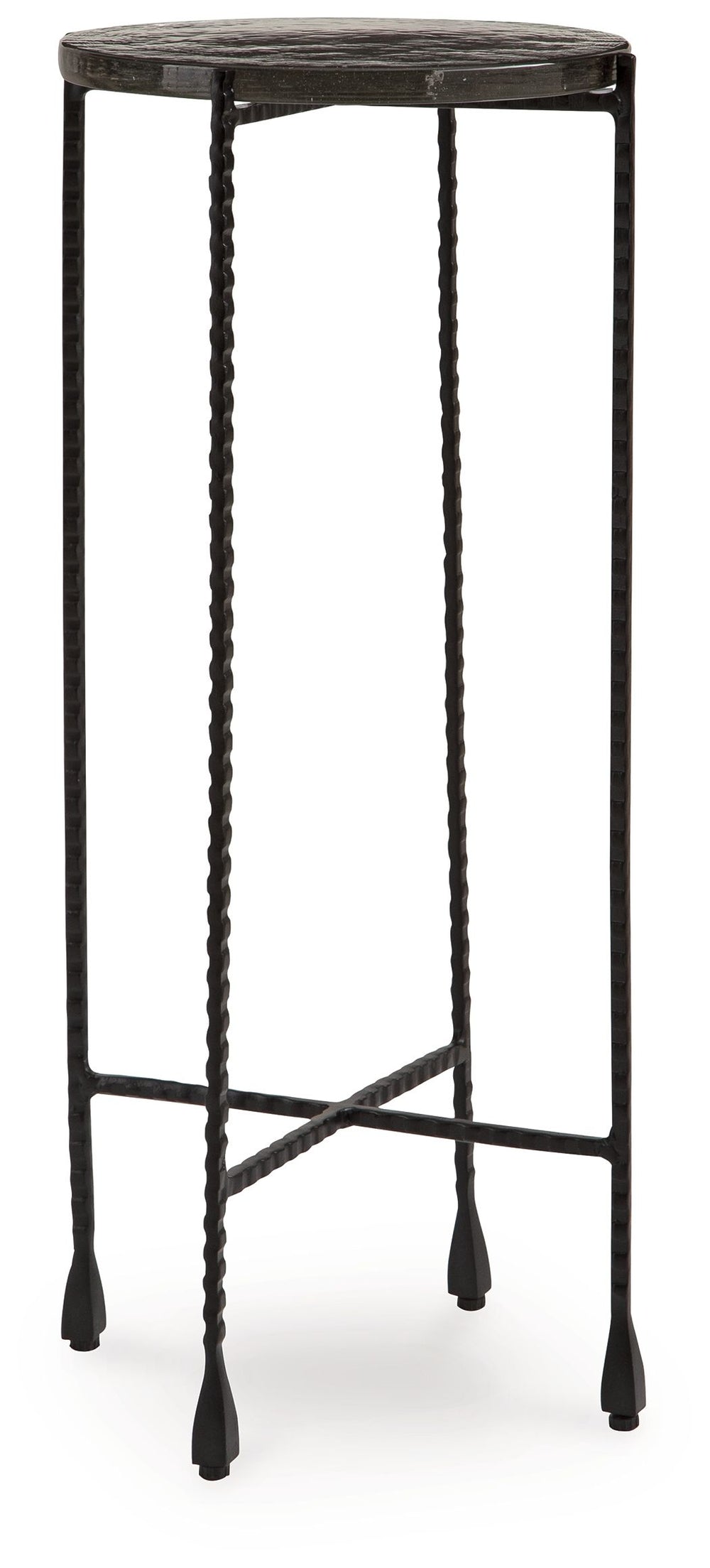 Small in stature but big on function, this accent table is ultra-chic next to a sofa or standing alone. Its size is well-suited to narrow spaces, making it a handy spot to rest drinks or remotes. Place a sculpture, a succulent or a photo frame on top as a