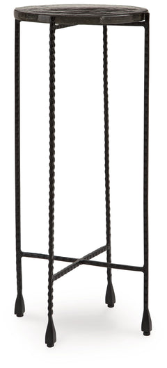 Small in stature but big on function, this accent table is ultra-chic next to a sofa or standing alone. Its size is well-suited to narrow spaces, making it a handy spot to rest drinks or remotes. Place a sculpture, a succulent or a photo frame on top as a