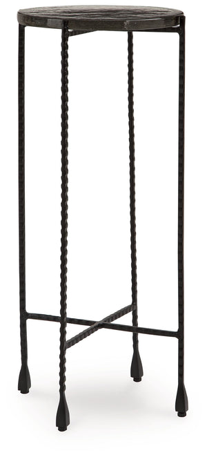 Small in stature but big on function, this accent table is ultra-chic next to a sofa or standing alone. Its size is well-suited to narrow spaces, making it a handy spot to rest drinks or remotes. Place a sculpture, a succulent or a photo frame on top as a