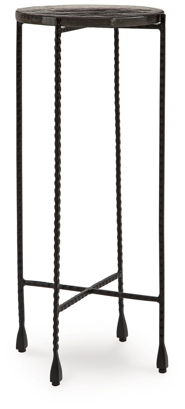 Small in stature but big on function, this accent table is ultra-chic next to a sofa or standing alone. Its size is well-suited to narrow spaces, making it a handy spot to rest drinks or remotes. Place a sculpture, a succulent or a photo frame on top as a