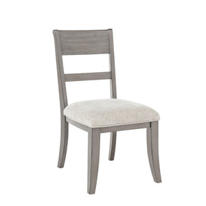 The Mariana Wood Back Side Chairs in Vintage Mocha, sold as a set of two, are crafted from solid Rubberwood, premium manufactured woods, and Acacia wood veneers, offering both beauty and durability. Each chair is meticulously finished with hand-distressed