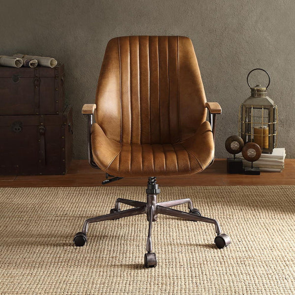 Hamilton - Executive Office Chair - Coffee Top Grain Leather