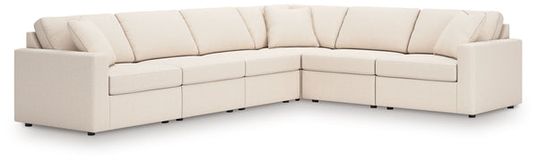 Looking cool and contemporary is great. But when it comes down to it, youâ€™re all about low-maintenance lounging. With the performance fabric on this sectional, cleaning spills is a breeze. And its customizable modular design caters to your ever-changing