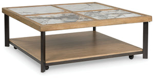 Crafted with the utmost attention to detail, this coffee table boasts premium materials that ensure both durability and elegance. The tabletop-'s sintered stone tile not only creates a visually appealing look but also enhances the table-'s robustness. Cas