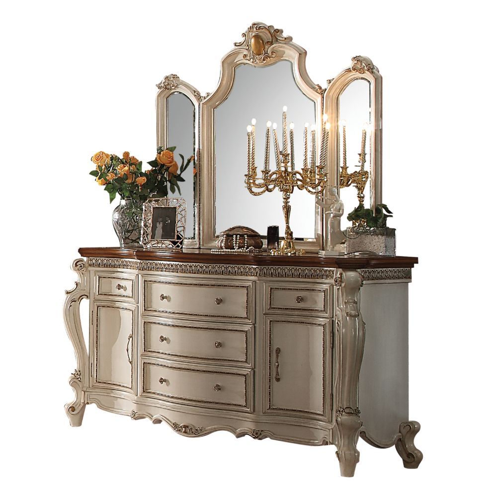 Picardy - Dresser - Antique Pearl & Cherry Oak