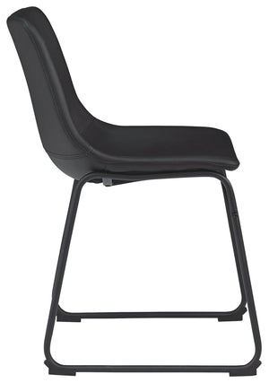 Centiar - Black - Dining UPH Side Chair (Set of 2)