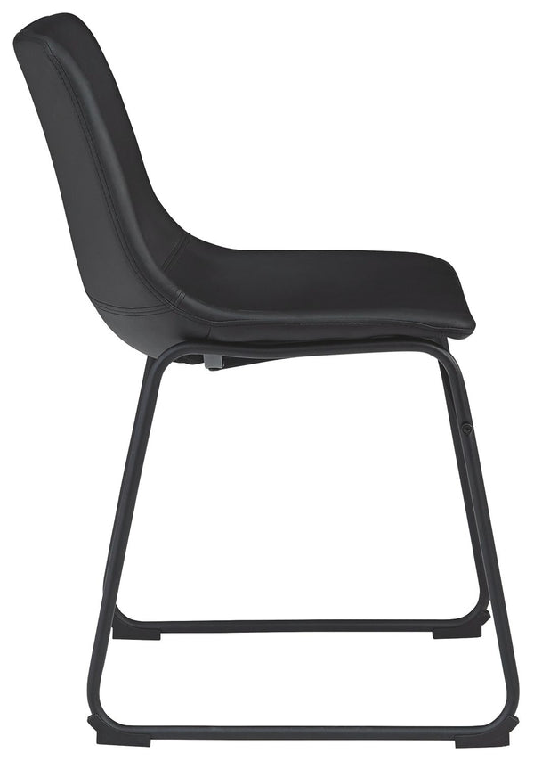 Centiar - Black - Dining UPH Side Chair (Set of 2)