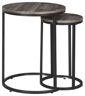 Briarsboro - Black / Gray - Accent Table Set (Set of 2)