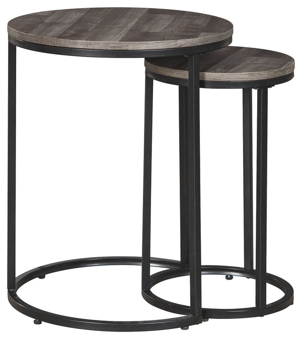 Briarsboro - Black / Gray - Accent Table Set (Set of 2)