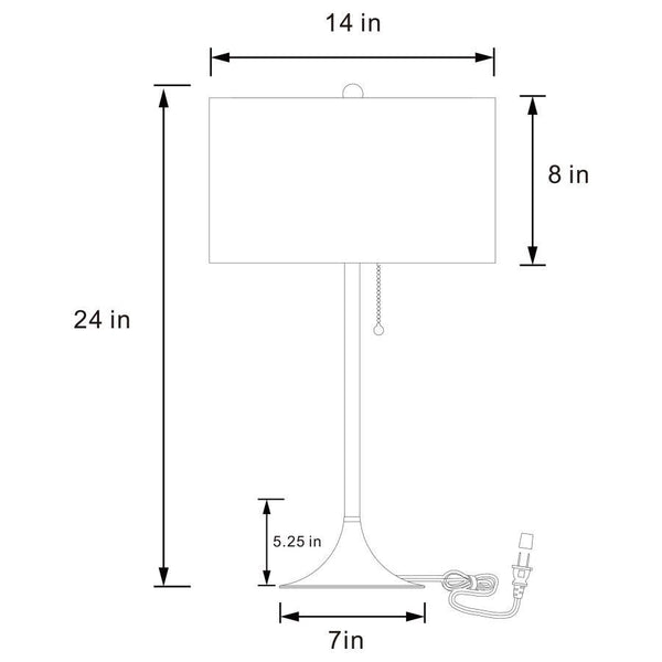  neutral appeal in any living area or bedroom. The lamp boasts a pull chain for easy