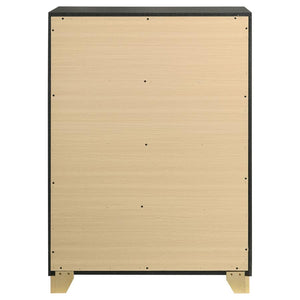 Caraway - 4-Drawer Bedroom Chest - Black