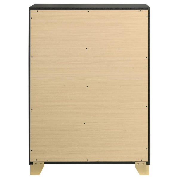 Caraway - 4-Drawer Bedroom Chest - Black