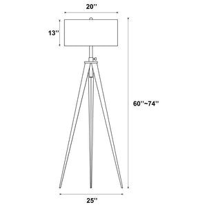  this lamp is excellent in a home with classic black decor or modern white furnishings. The white linen-like