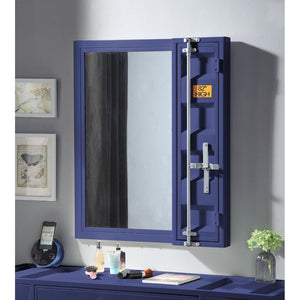 Mirror 5mm Storage: 1 Door, Full-Length Container Lock Shape: Rectangular Orientation: Vertical (Portrait) Metal Frame: Recessed Panels (Cargo Container Panels), Iron Plate (20 x 70mm), MDF<br/><br/><b>Product Features</b><ul><li>Case: 1Pc/1Ctn</li><li>Fi