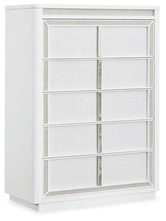 Transform your bedroom with this chest of drawers. Its modern design and glamorous details create a sophisticated retreat. The built-in LED lighting and rhinestone-framed drawers add style and practical storage. Let your sanctuary shineâ€”and never let an