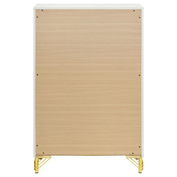Lucia - 5-Drawer Bedroom Chest - White