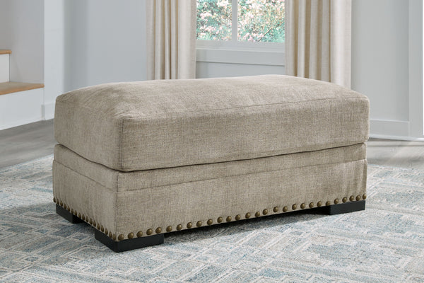  comfort and elegance with tonal colors and nailhead accents. Enjoy optimal coziness with luxurious soft upholstery and a feather-blend cushion. Perfect for modern spa