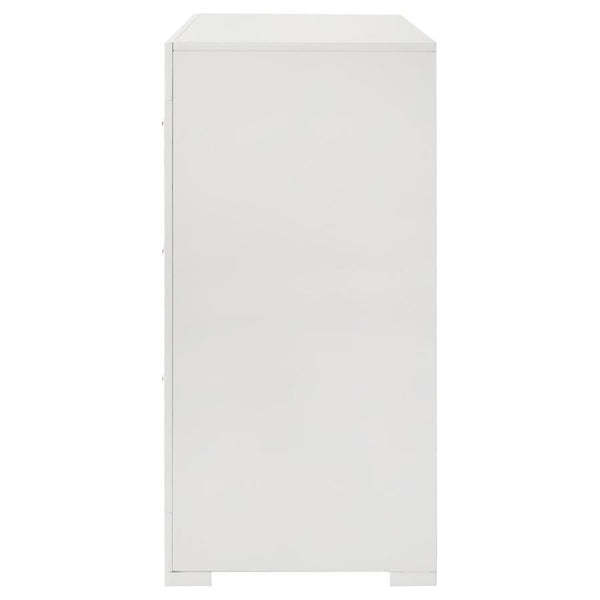 Ives - 6-Drawer Dresser Cabinet - White High Gloss