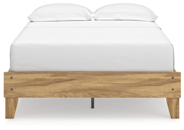 Bermacy - Light Brown - Full Platform Bed