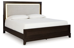  highlighting a headboard with all the upgrades you desireâ€”including USB charging and easy-to
