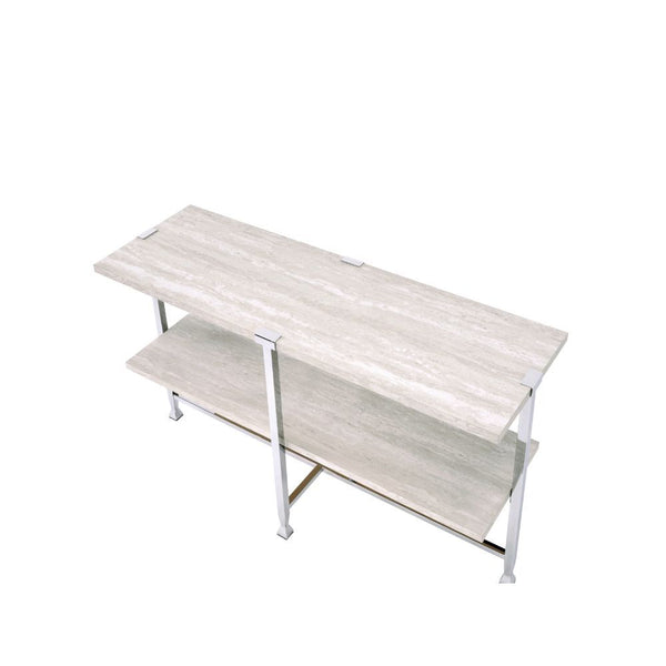  Half-Moon Sofa Table â€¢ Storage: Open Comparment (Wooden Fixed Shelf) â€¢ Wooden Top
