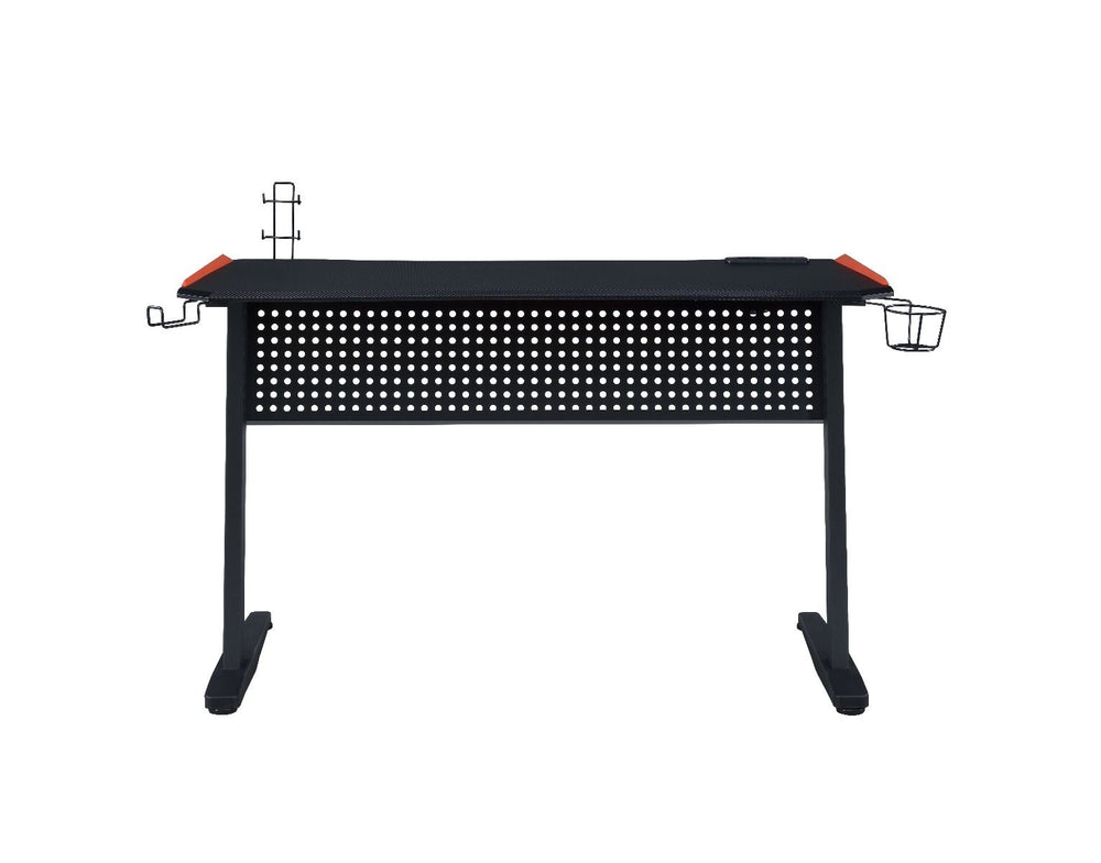 KDâ€¢ Rectangular Gaming Tableâ€¢ Built-in USB Port and Plugâ€¢ Open Baseâ€¢ LED Light Includedâ€¢ Table Top Thickness: 18mm<br/><br/><b>Product Features</b><ul><li>Case: 1Pc/1Ctn</li><li>Finish: Black & Red Finish</li><li>Style: Industrial</li><li>Materi