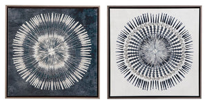 Dynamic duo. Sporting an organic abstract and watery, wonderful palette, this 2-piece framed wall art set is a natural fit for virtually any space.<br/><br/><b>Product Features</b><ul><li>Framed gallery wrapped canvas</li><li>Giclee reproduction</li><li>S