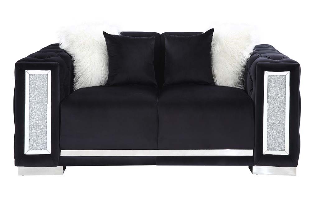 Trislar - Loveseat - Black - 70-"