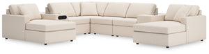 Looking cool and contemporary is great. But when it comes down to it, youâ€™re all about low-maintenance lounging. With the performance fabric on this sectional with chaise, cleaning spills is a breeze. Its customizable modular design caters to your ever-