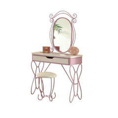 The Priya Canopy bed will create a wonderland in your princess-'s room. Features: metal butterfly design in a warm purple and white finish. A crown on top of the frame adds the charm and beauty into this enchanting bed.<br/><br/><b>Product Features</b><ul
