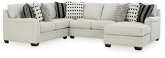 Innovatively recalling classic English countryside motifs for the current age, this sectional with chaise transforms your space with a charming approach to comfort. Its dove gray upholstery acts as a clean foundation for your modern farmhouse aesthetic. D